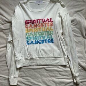 Spiritual Gangster Cream Crewneck